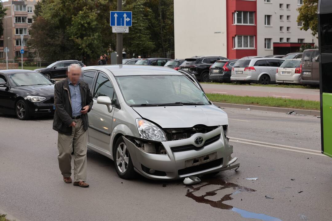 P. Lukšio g. – smarki avarija
