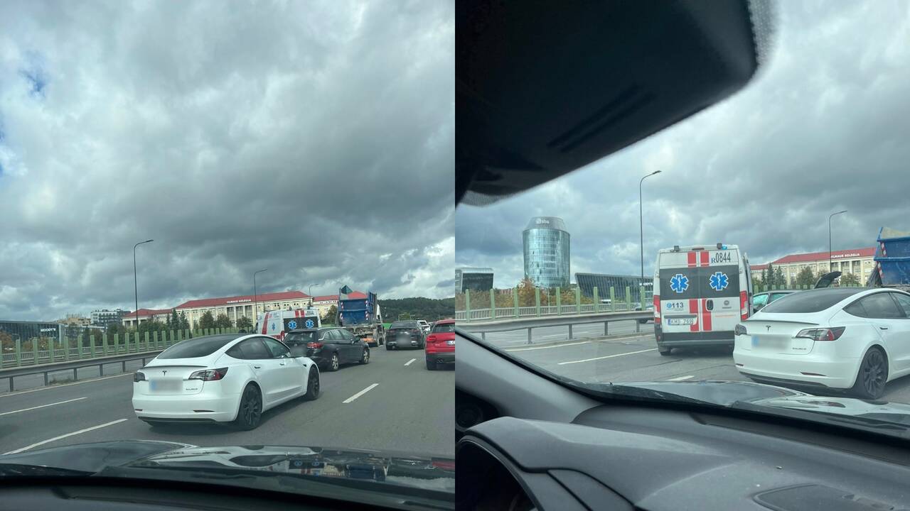 Vilniuje – „Volkswagen“ ir MAN avarija: medikų prireikė moteriai