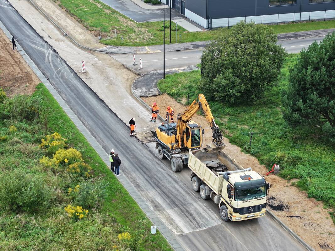Vilniaus rajone toliau asfaltuojamos gatvės ir keliai
