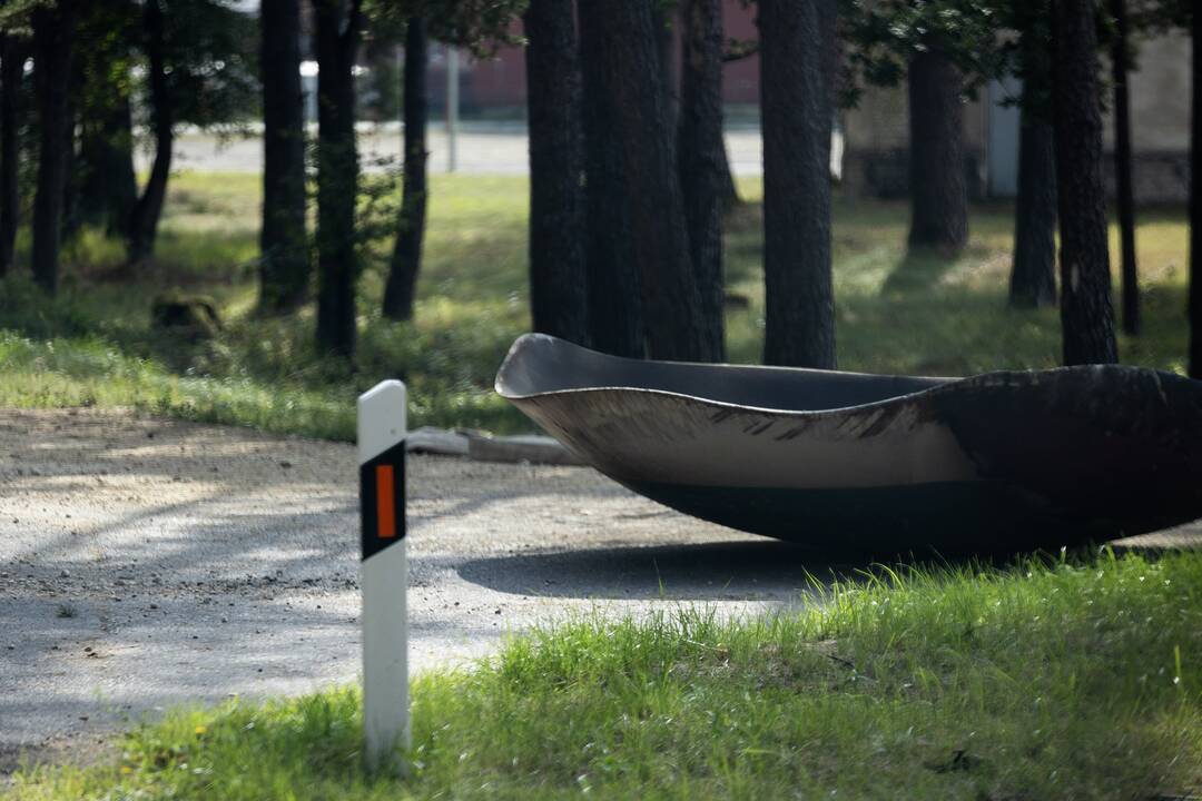 Para po gaisro dujų stotyje: nauji vaizdai iš drono