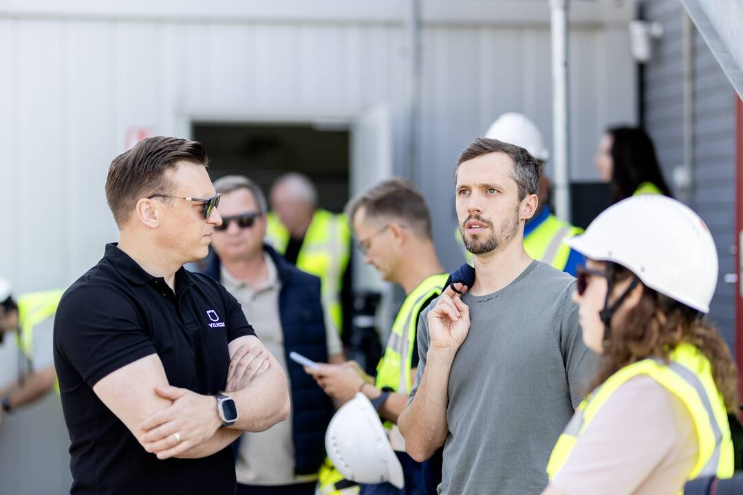 Nacionalinio stadiono statybvietėje pristatyti statybų darbų etapai