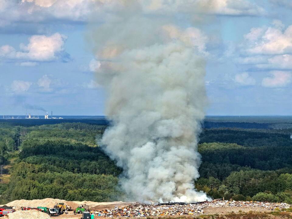 Gaisras Lapių sąvartyne