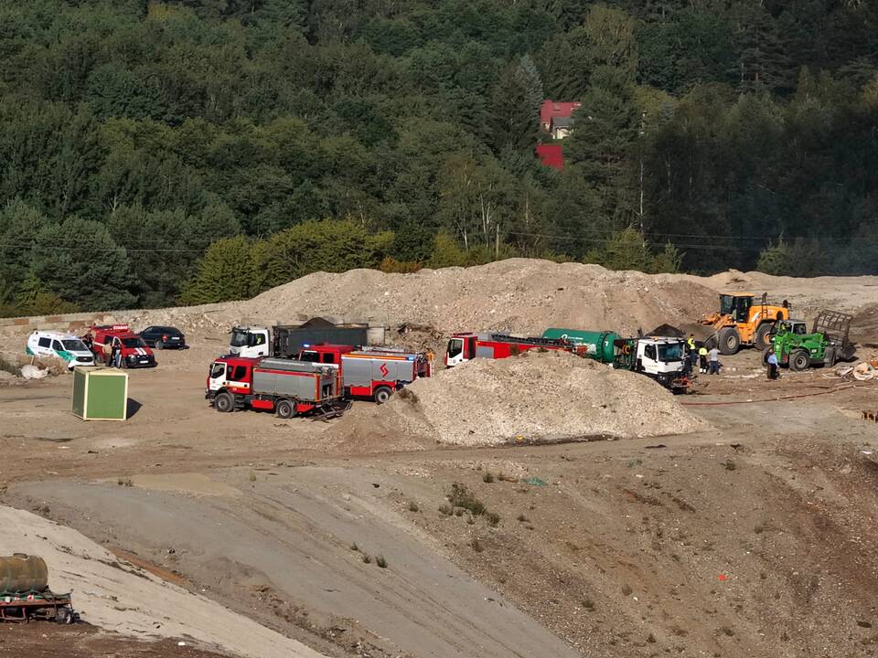 Gaisras Lapių sąvartyne