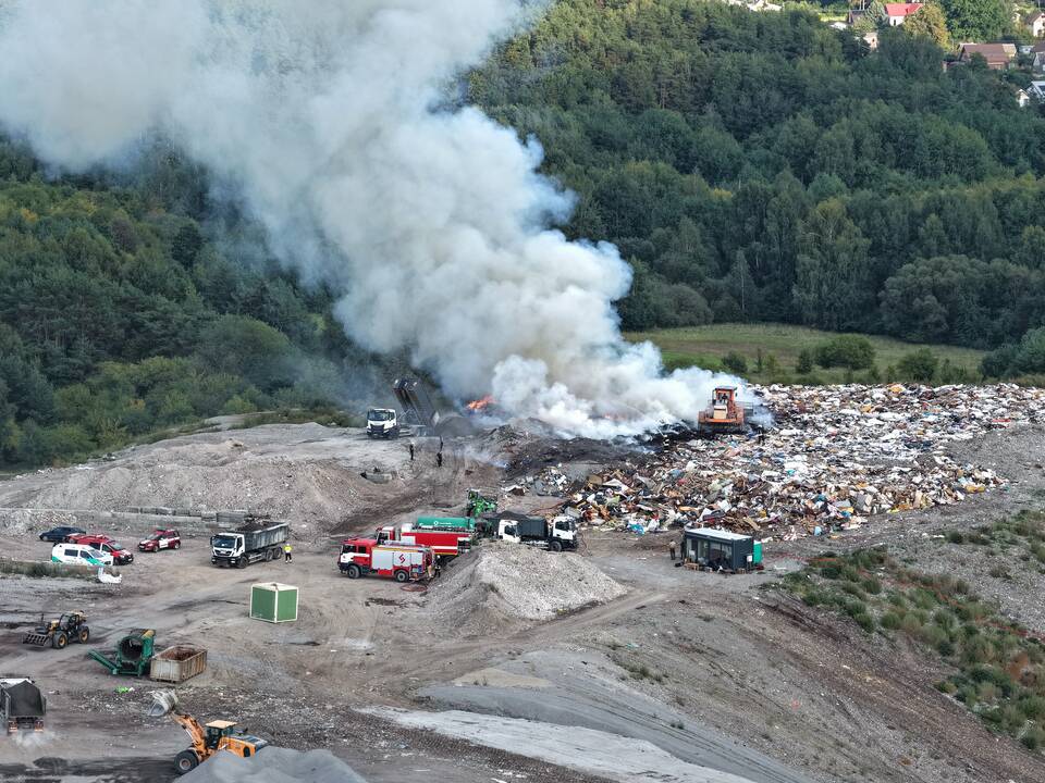 Gaisras Lapių sąvartyne