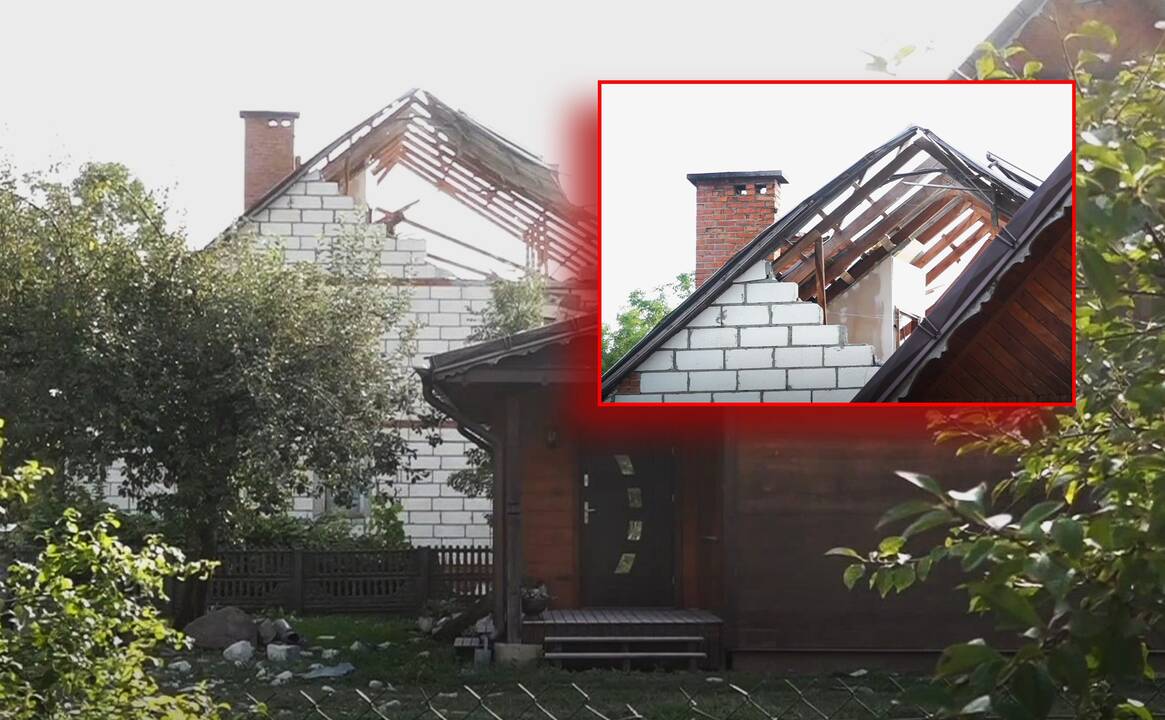 Ginkluotosios pajėgos padės apgadinto namo Rytų Lenkijoje savininkams