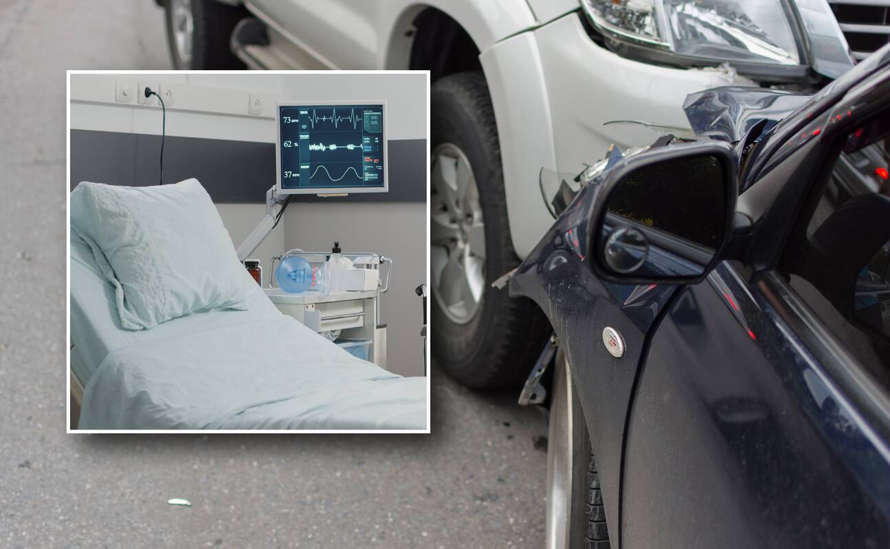 Vilniaus rajone susidūrė du automobiliai: nukentėjusieji paguldyti į ligoninę