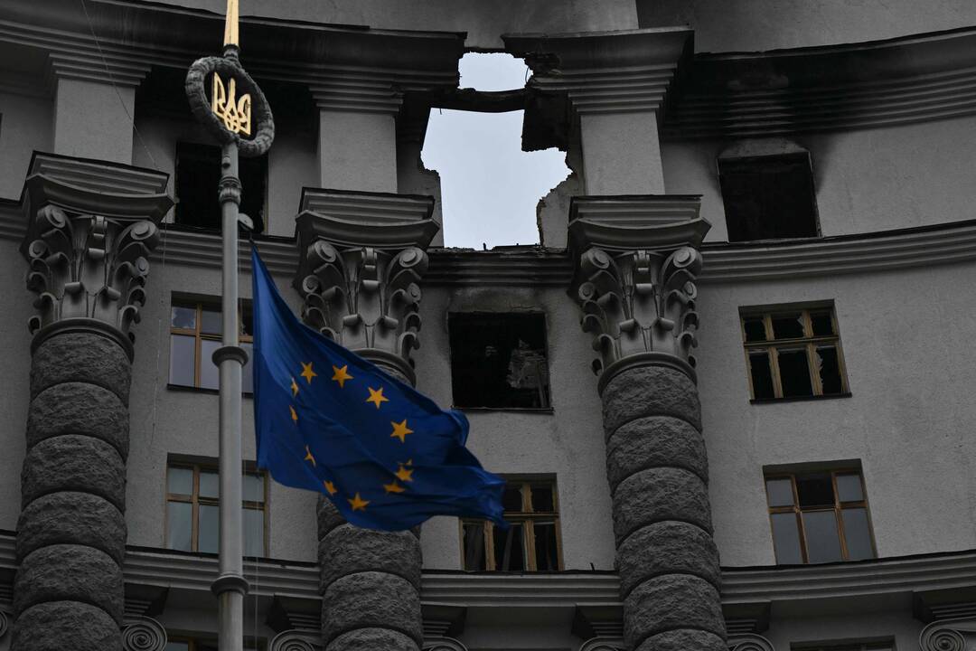 Per Rusijos išpuolį prieš vyriausybės pastatą Kyjive panaudota balistinė raketa