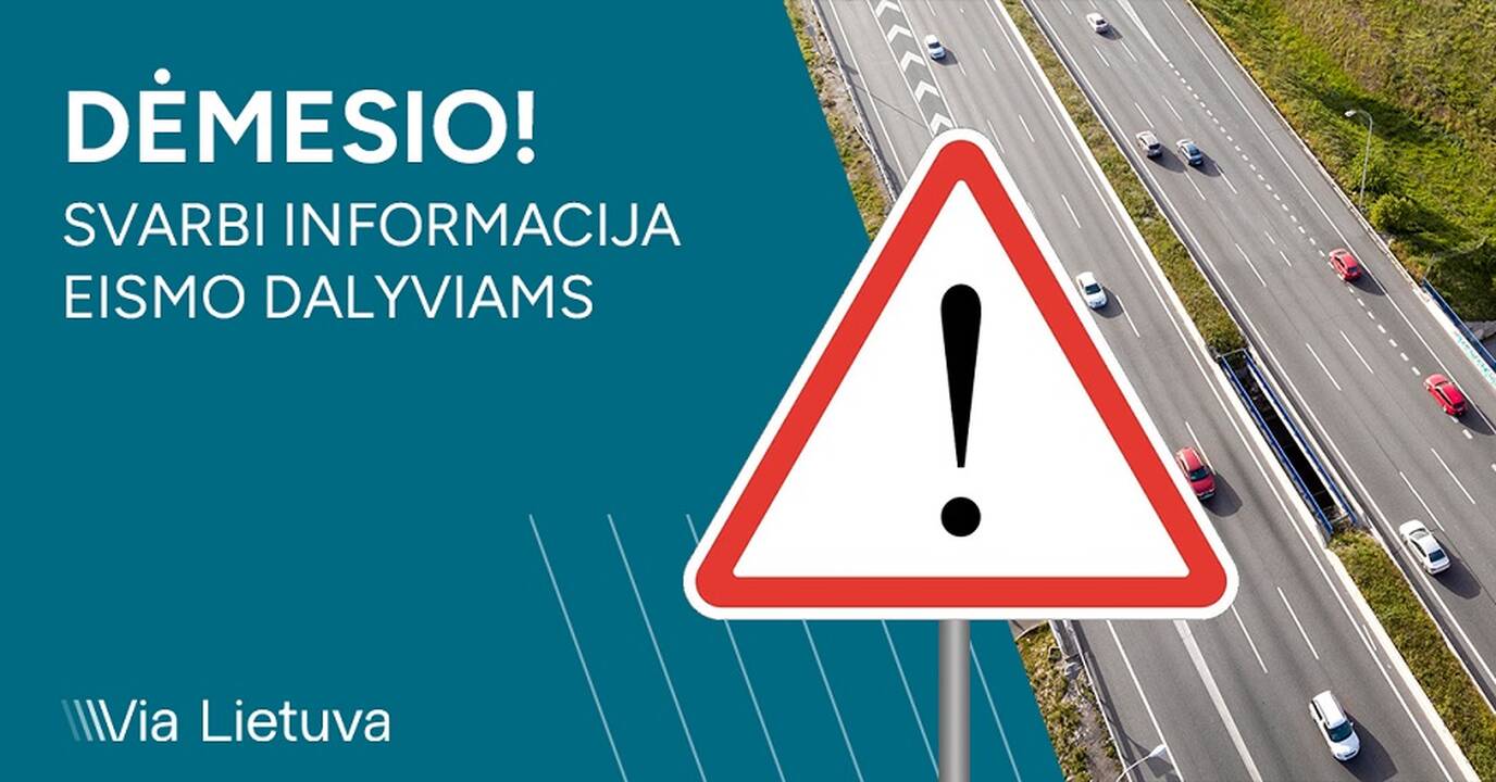 „Via Lietuva“:  įvedami eismo ribojimai tiltu per Mūšą