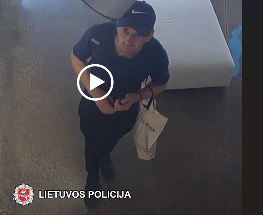 Iš optikos Vilniuje dingo brangūs akiniai nuo saulės: ką apie tai žino vyras nuotraukoje?