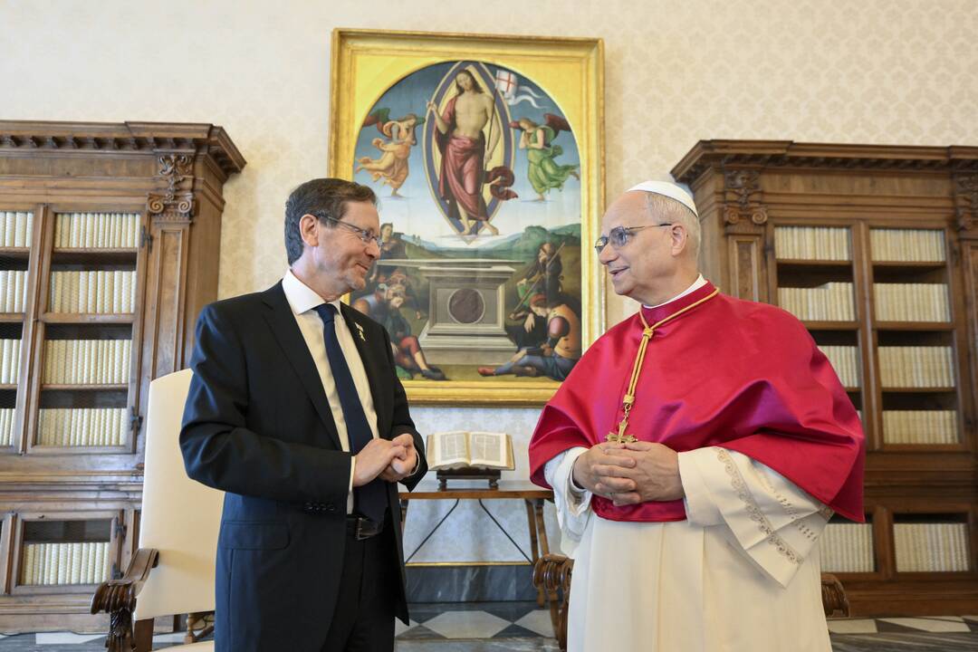 Izraelio prezidentas susitiko su popiežiumi