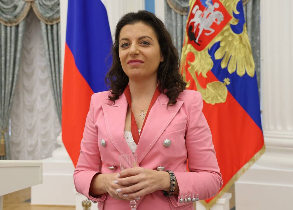 Kremliaus propagandistė Simonian teigia sunkiai serganti
