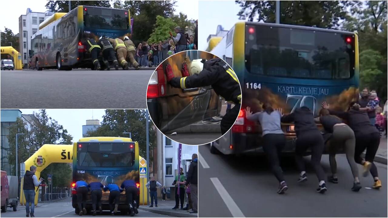 Šiauliuose – neeilinis renginys: jėgų negailėjo ir moterys