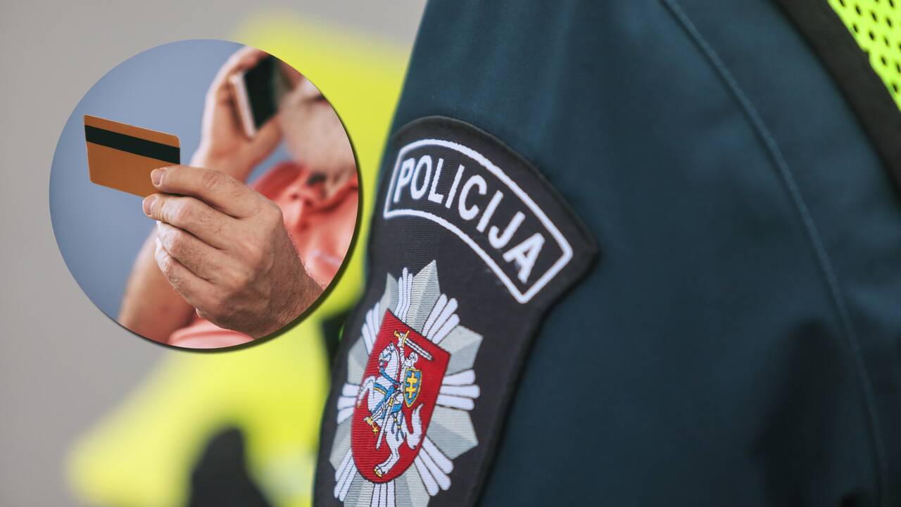 Pareigūnais prisistatę ir rusiškai bendravę sukčiai įtikino senolį atiduoti banko kortelę