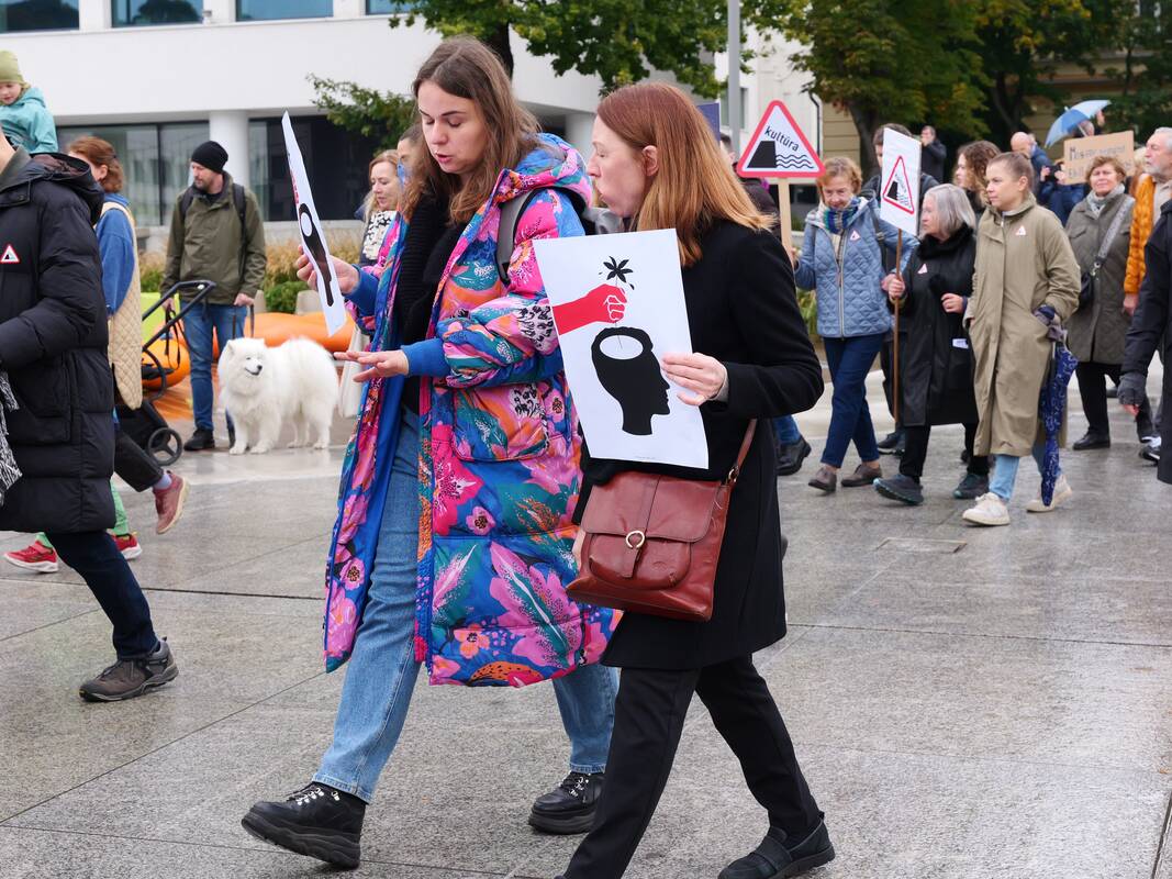 Įspėjamasis streikas Kaune: "Tai gali būti paskutinis kartas"