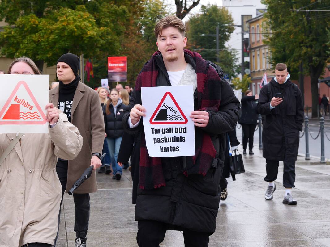 Įspėjamasis streikas Kaune: "Tai gali būti paskutinis kartas"