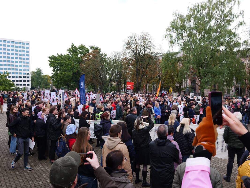 Įspėjamasis streikas Kaune: "Tai gali būti paskutinis kartas"