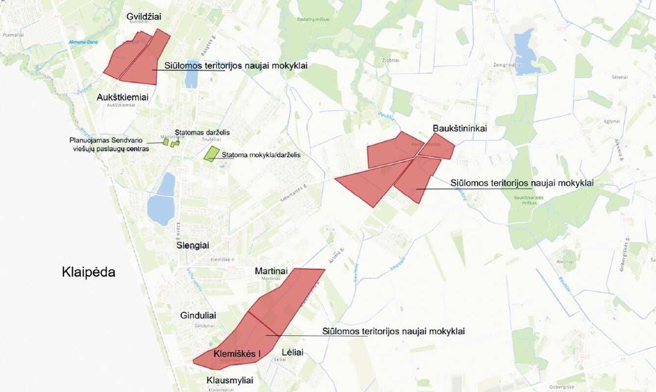 Klaipėdos rajono savivaldybė ieško sklypo naujos mokyklos statybai Sendvario seniūnijoje