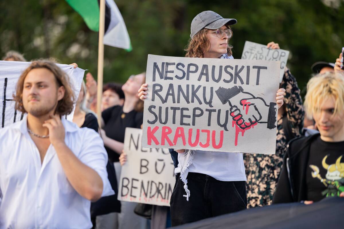 Vilniuje vyks eitynės prieš Izraelio veiksmus Gazos Ruože