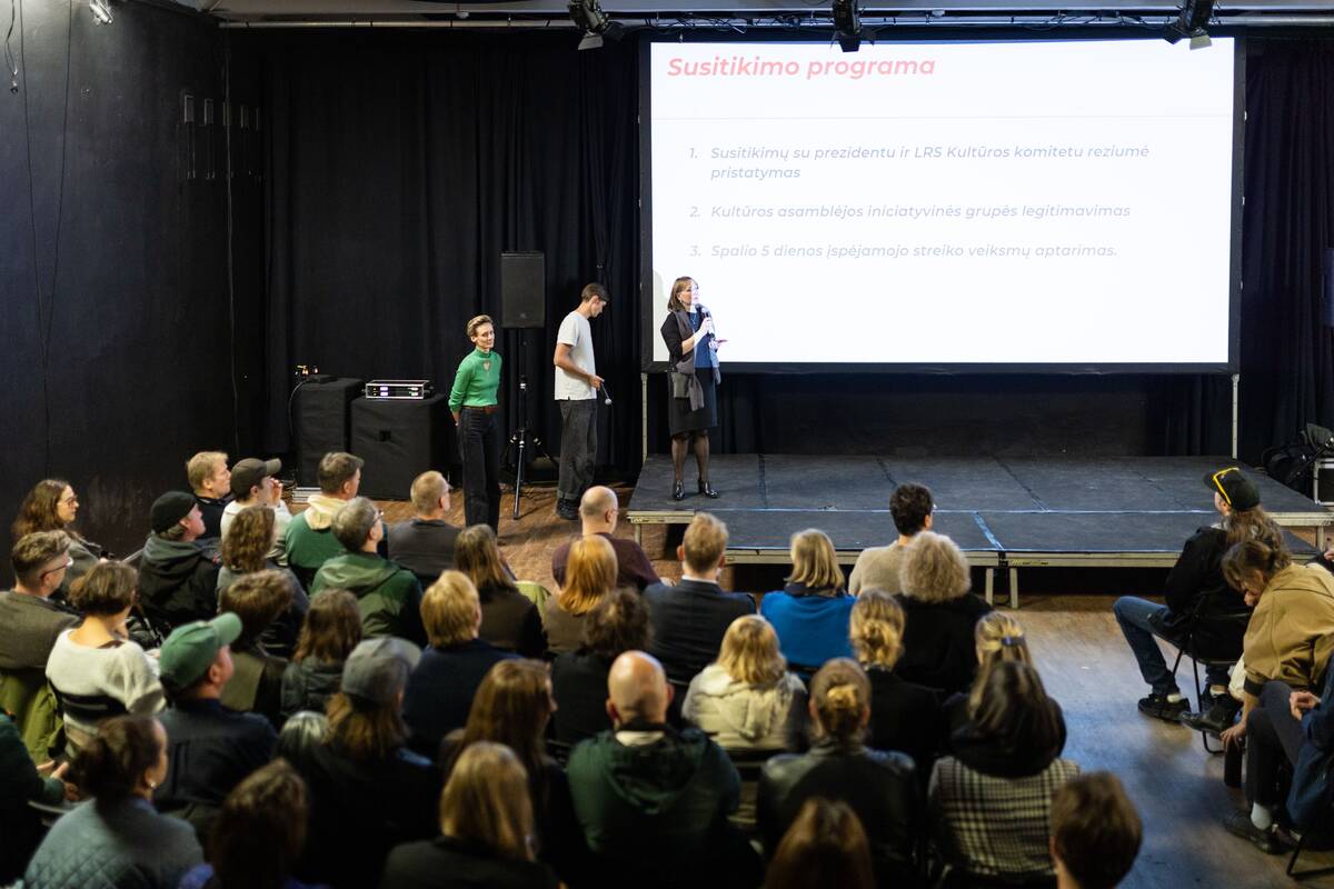Dėl „Nemuno aušros“ protestuojanti kultūros bendruomenė organizuoja 4-ąją asamblėją