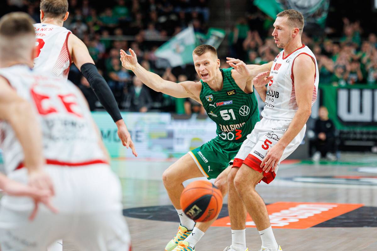 LKL rungtynėse Kaune susitiko Kauno „Žalgiris“ ir Utenos „Juventus“