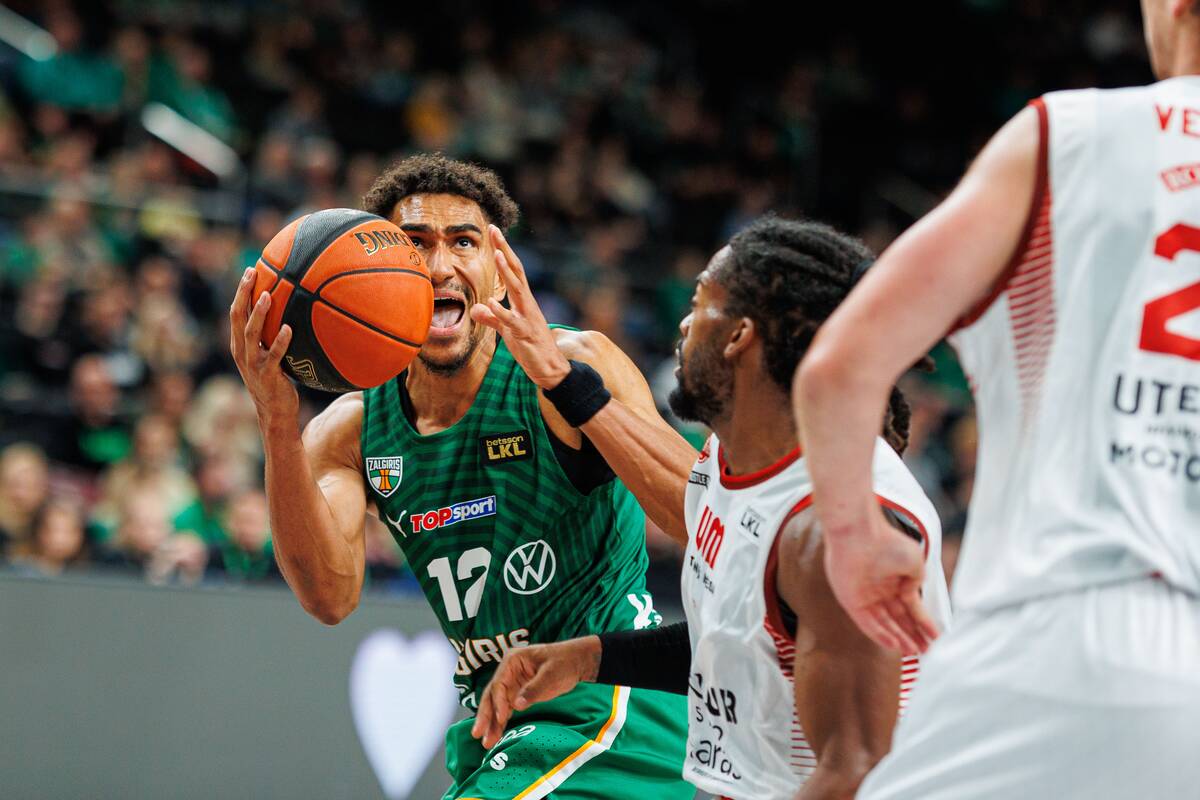 LKL rungtynėse Kaune susitiko Kauno „Žalgiris“ ir Utenos „Juventus“