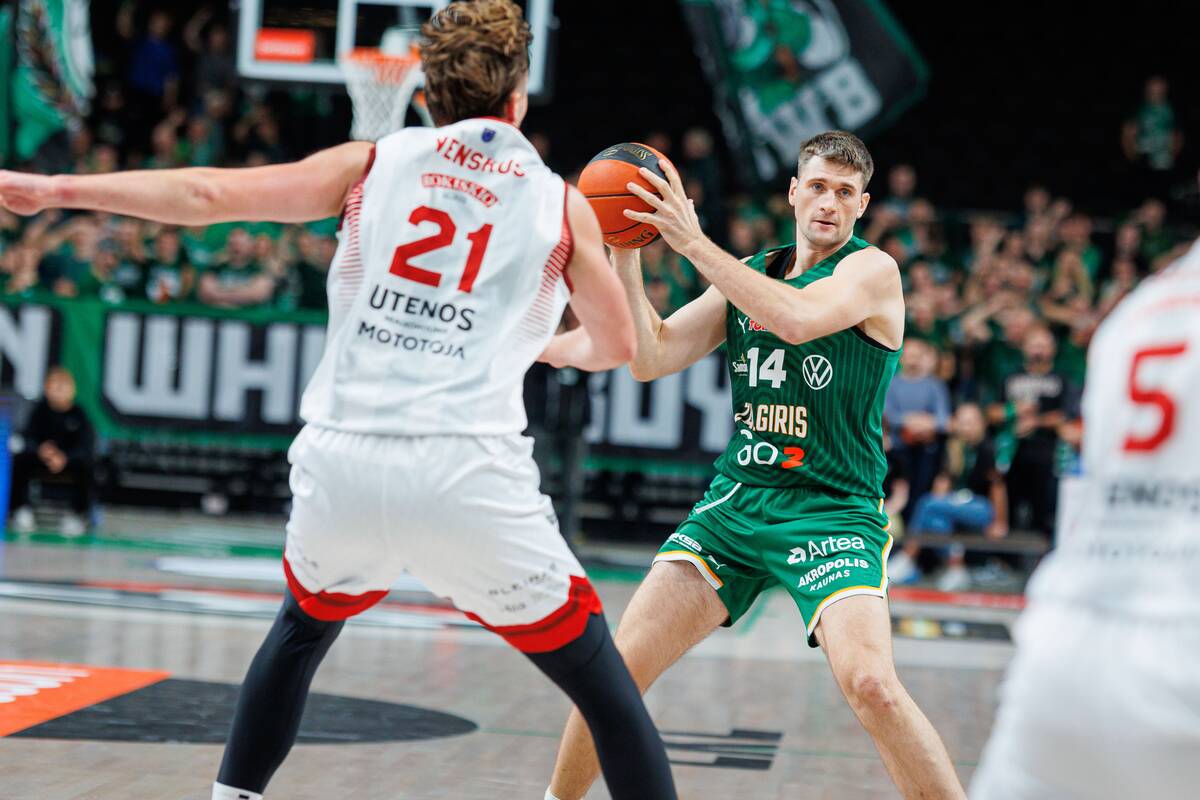 LKL rungtynėse Kaune susitiko Kauno „Žalgiris“ ir Utenos „Juventus“