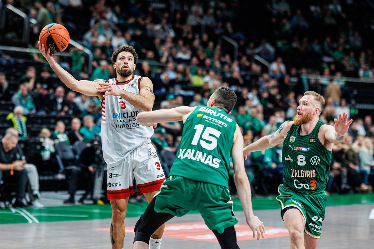 LKL rungtynėse Kaune susitiko Kauno „Žalgiris“ ir Utenos „Juventus“