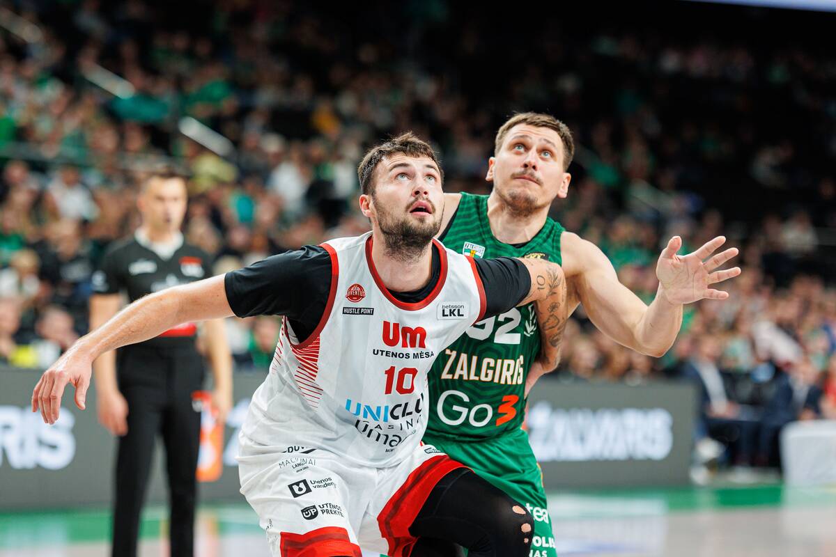 LKL rungtynėse Kaune susitiko Kauno „Žalgiris“ ir Utenos „Juventus“
