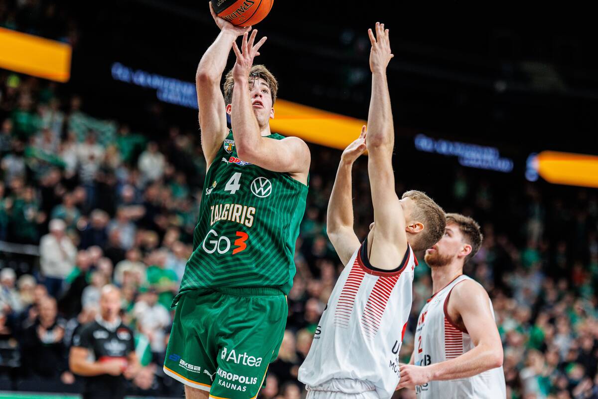 LKL rungtynėse Kaune susitiko Kauno „Žalgiris“ ir Utenos „Juventus“