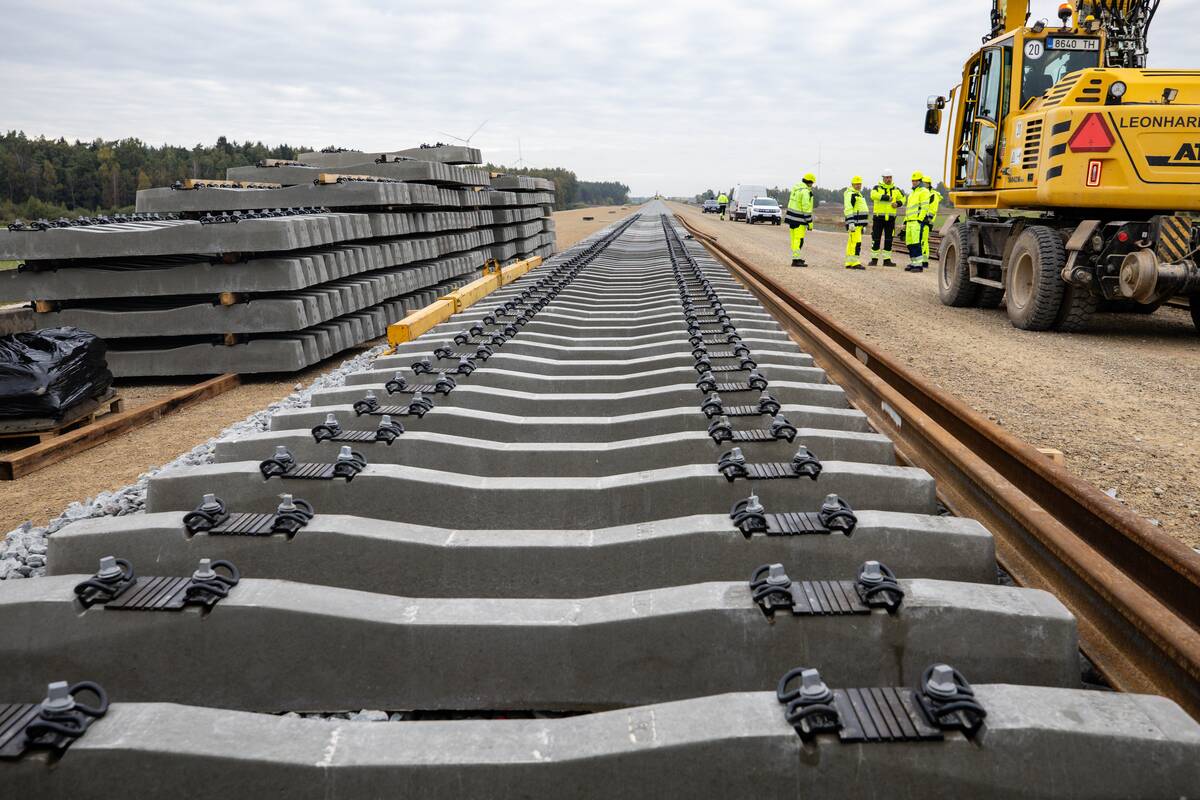  „Rail Baltica“ europinės vėžės bėgių tiesimas