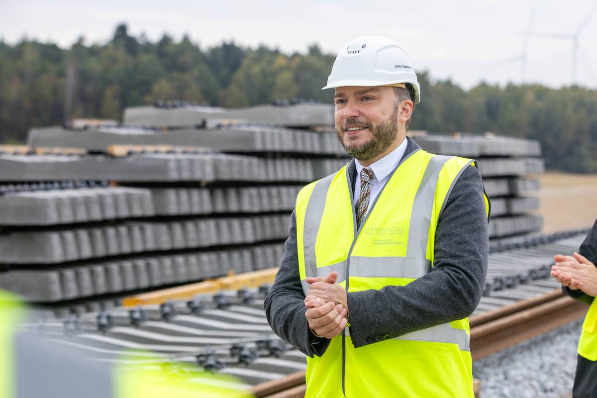  „Rail Baltica“ europinės vėžės bėgių tiesimas