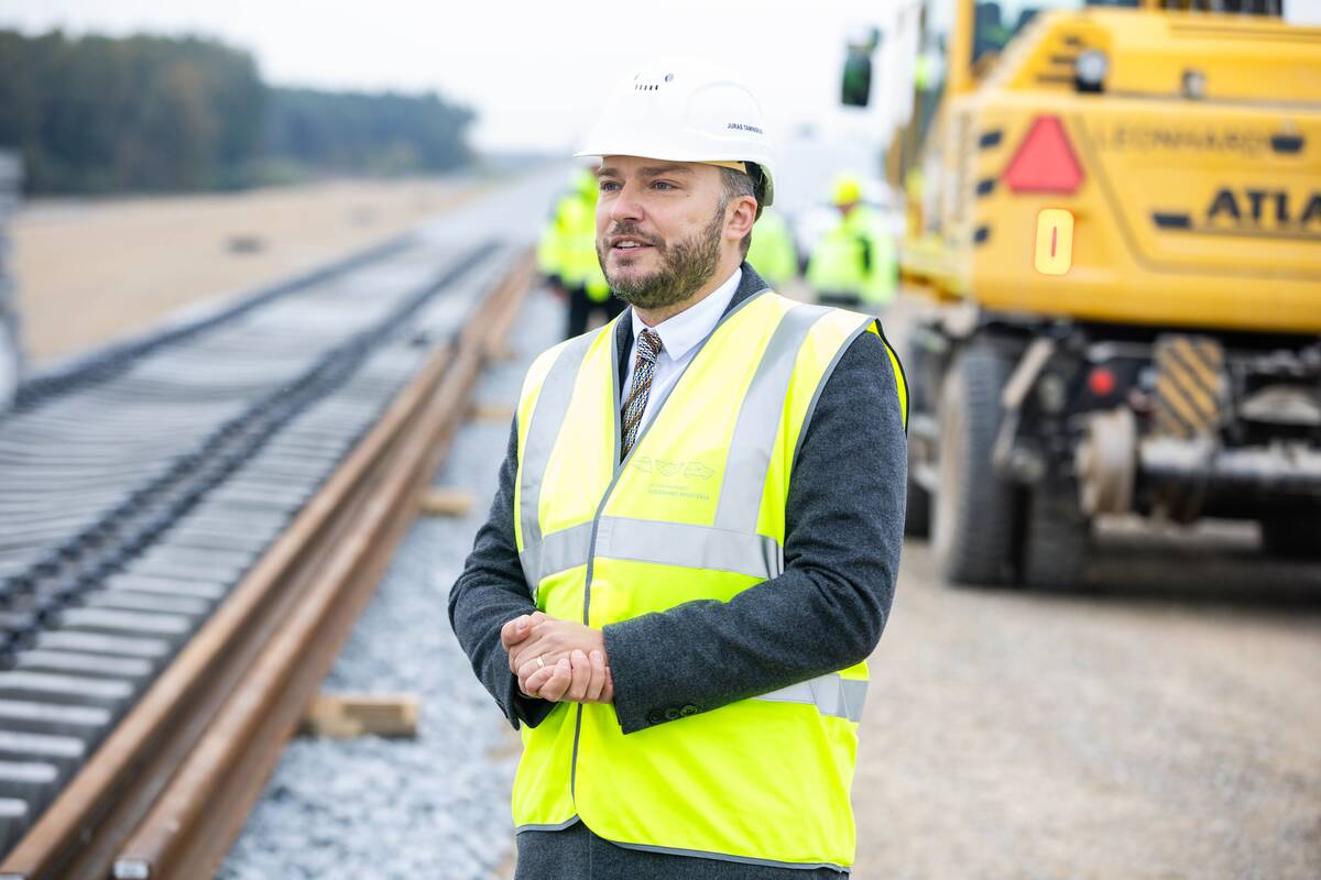  „Rail Baltica“ europinės vėžės bėgių tiesimas