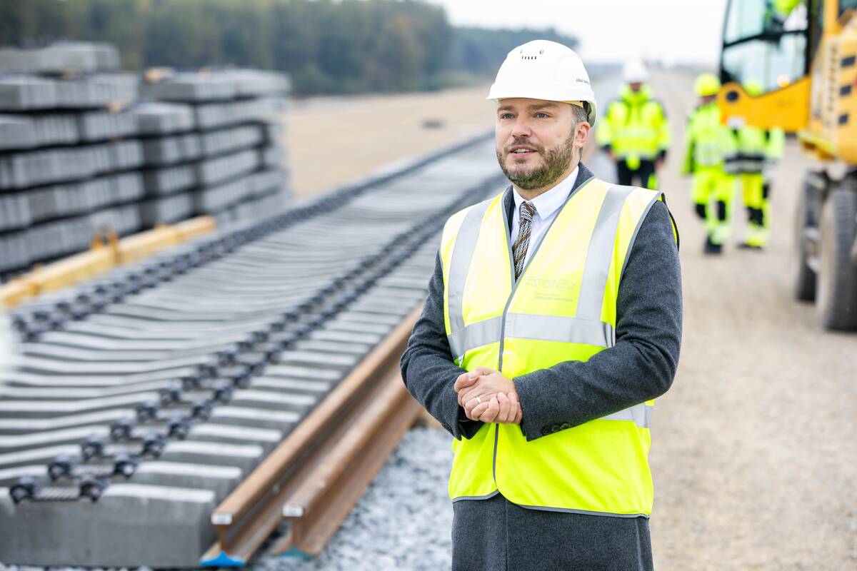  „Rail Baltica“ europinės vėžės bėgių tiesimas