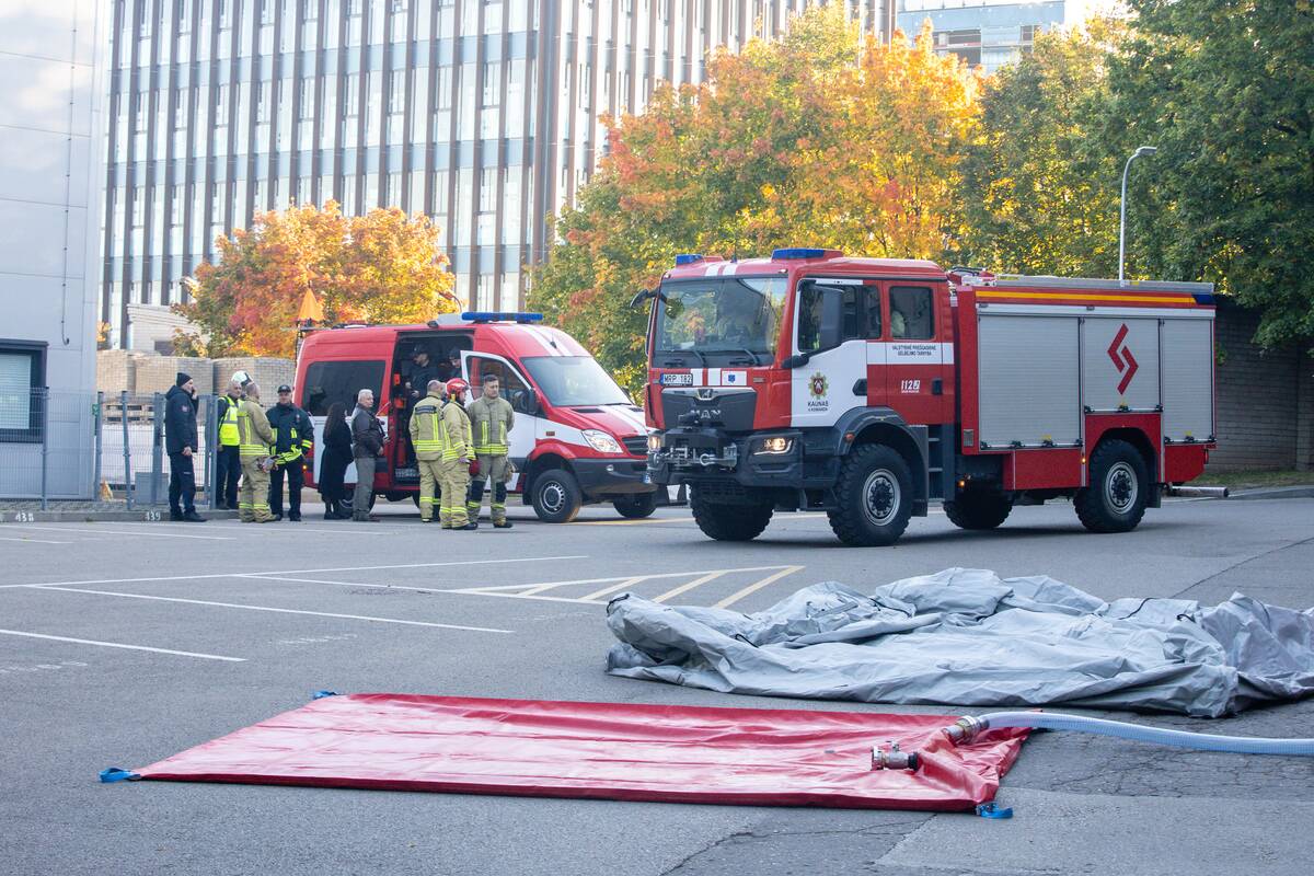 Civilinės saugos pratybos Kauno klinikose