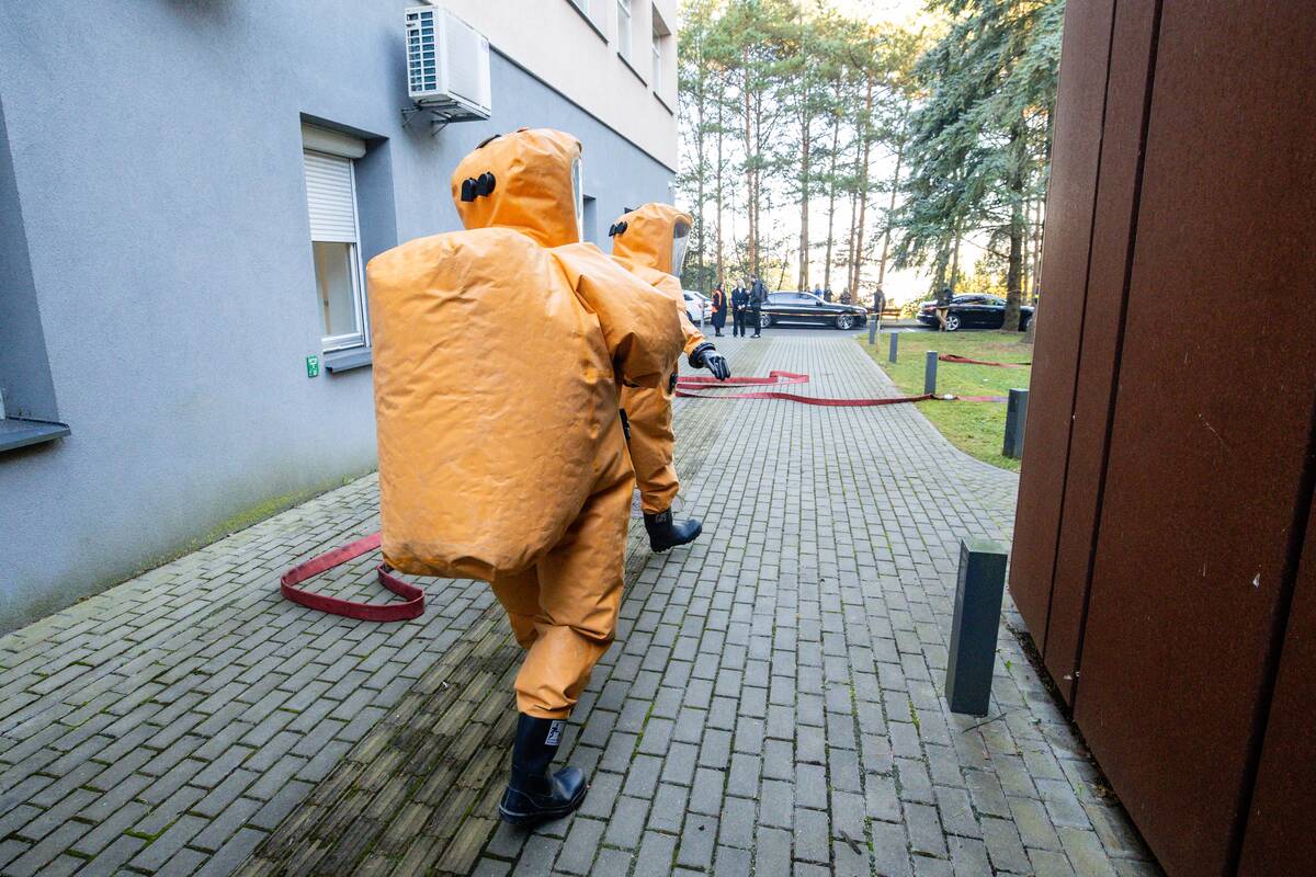 Civilinės saugos pratybos Kauno klinikose