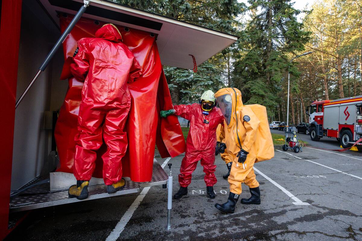 Civilinės saugos pratybos Kauno klinikose