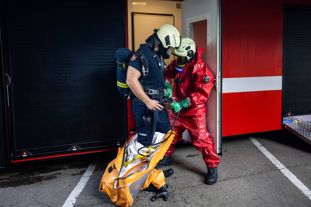 Civilinės saugos pratybos Kauno klinikose