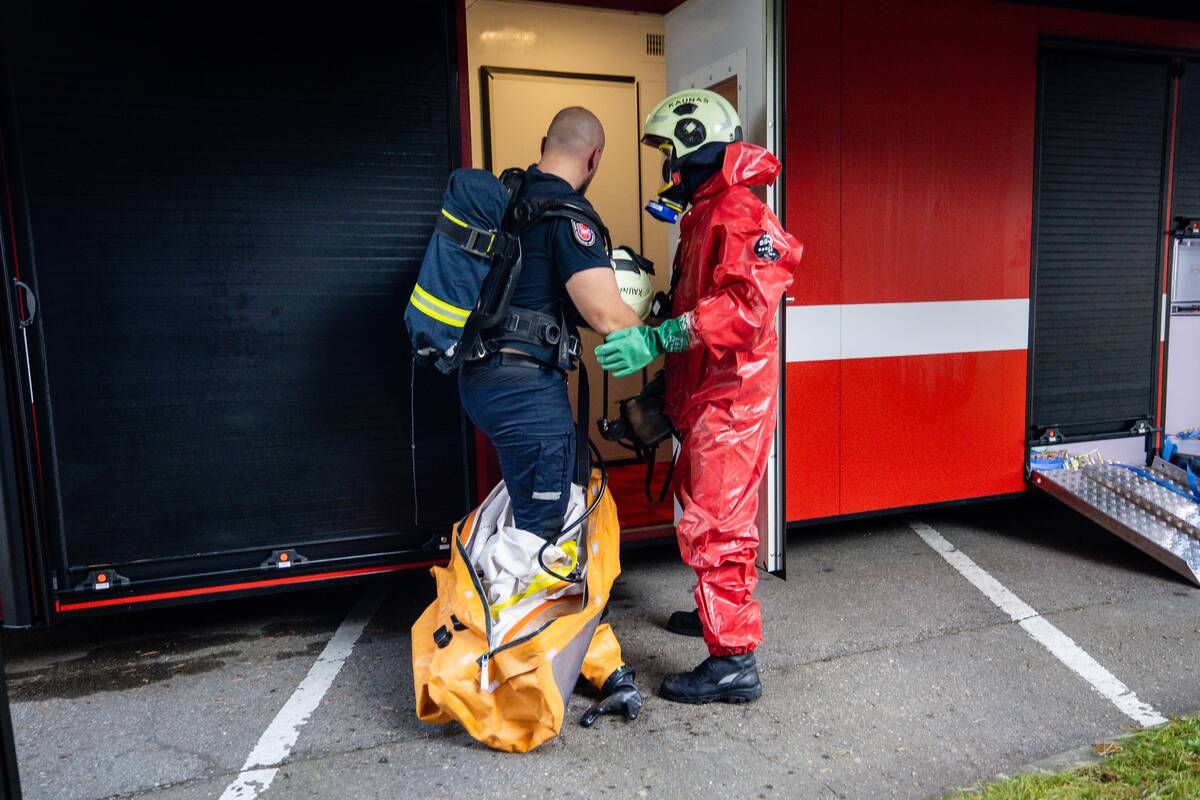 Civilinės saugos pratybos Kauno klinikose