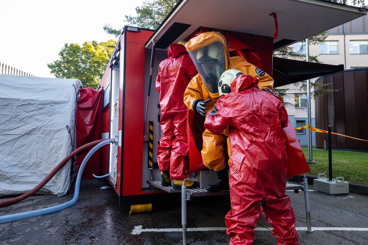 Civilinės saugos pratybos Kauno klinikose