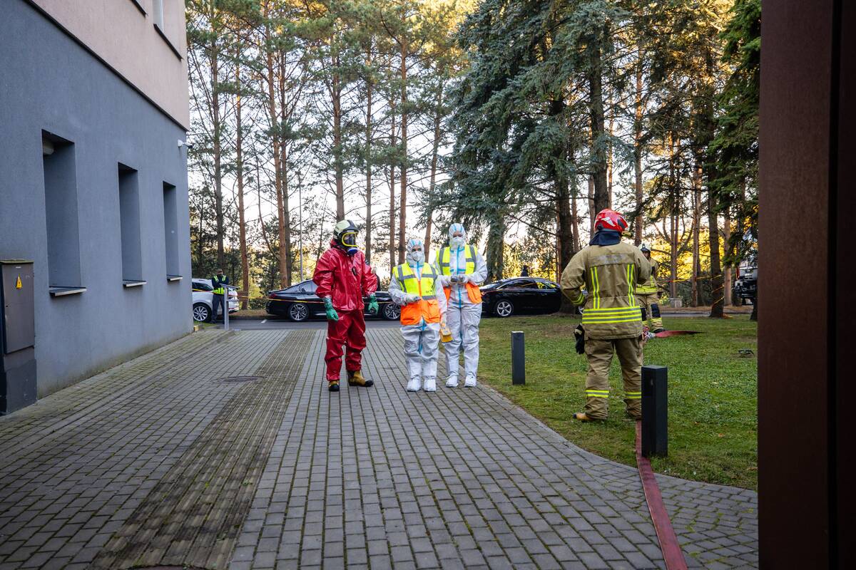 Civilinės saugos pratybos Kauno klinikose