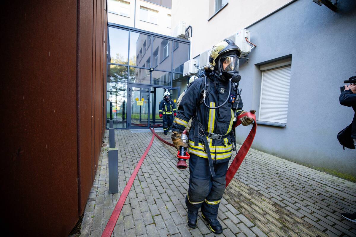 Civilinės saugos pratybos Kauno klinikose