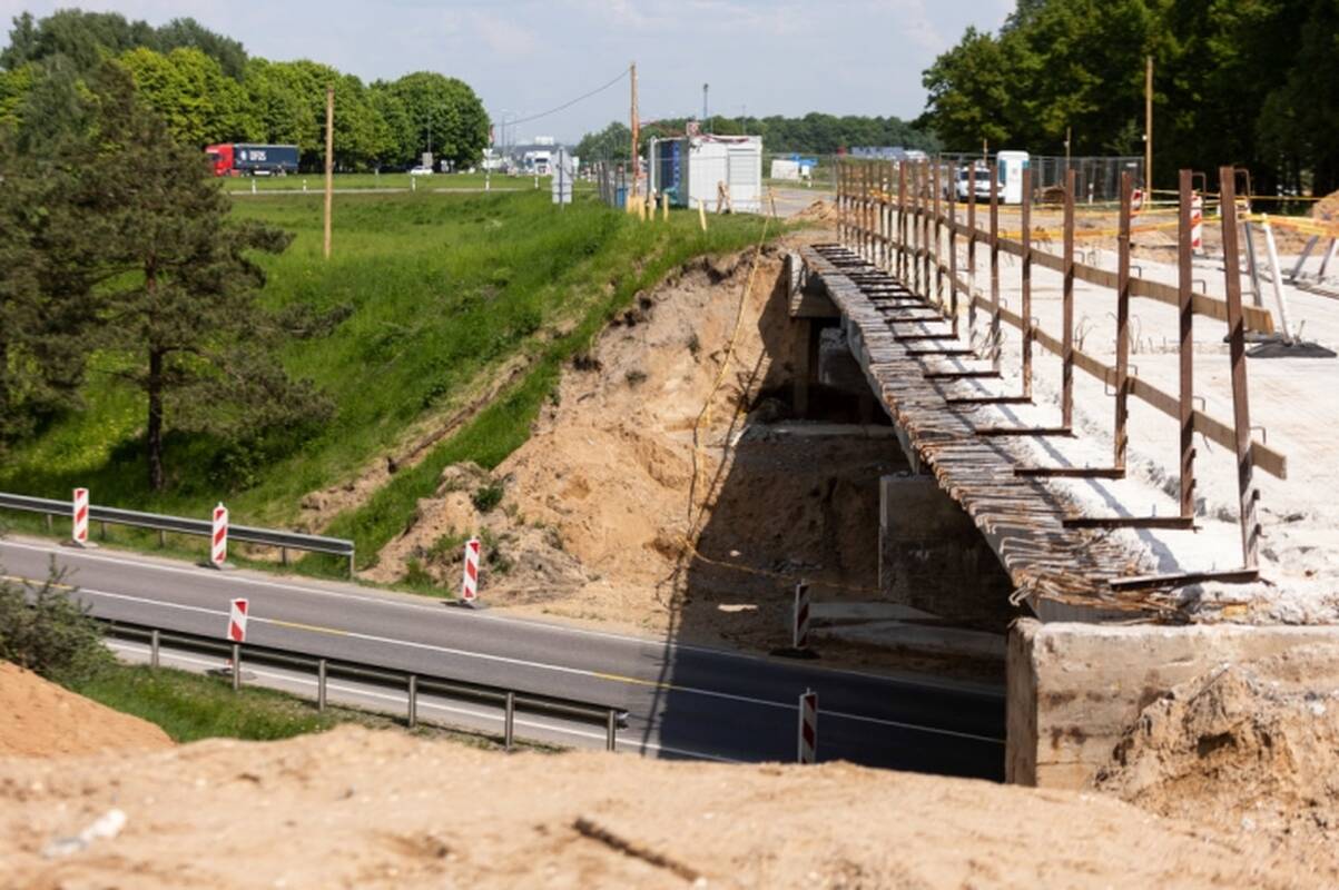 Magistralėje Vilnius–Panevėžys, ties Bukiškių viaduku, pradedami remonto darbai