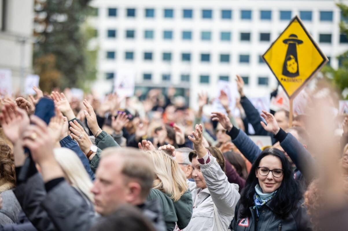 Kultūrininkų protestus palaiko 45 proc. gyventojų 