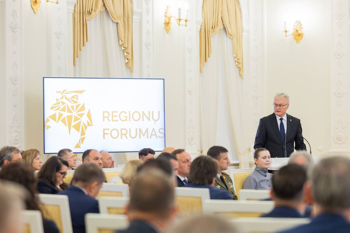 Prezidentūroje vyko septintasis Regionų forumas