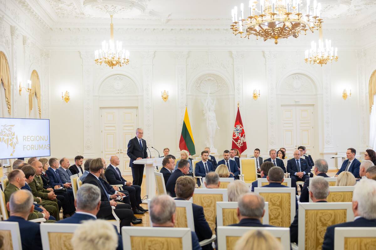 Prezidentūroje vyko septintasis Regionų forumas