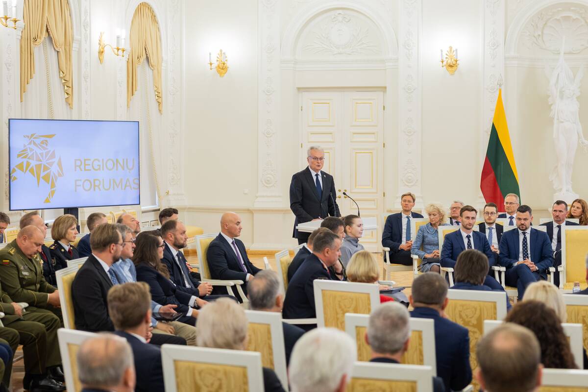 Prezidentūroje vyko septintasis Regionų forumas