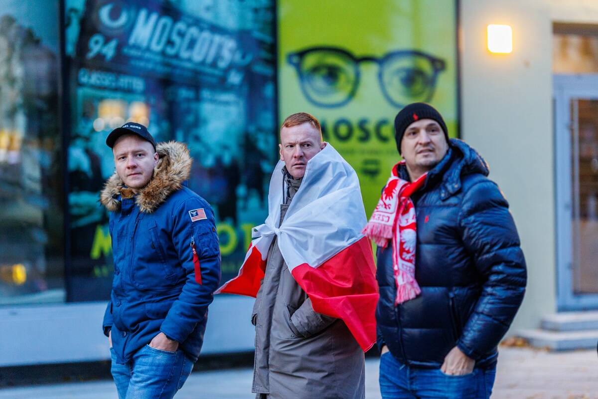 Lenkijos futbolo sirgaliai Kaune