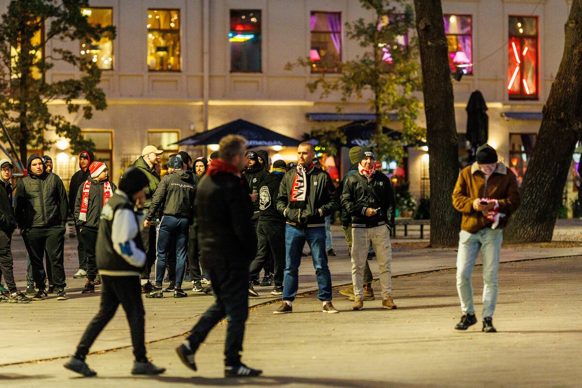 Lenkijos futbolo sirgaliai Kaune