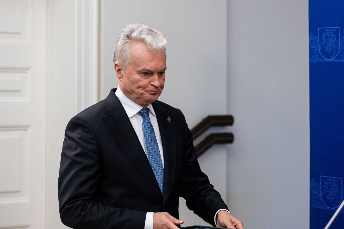 Prezidento spaudos konferencija po pasitarimo dėl Baltarusijos veiksmų