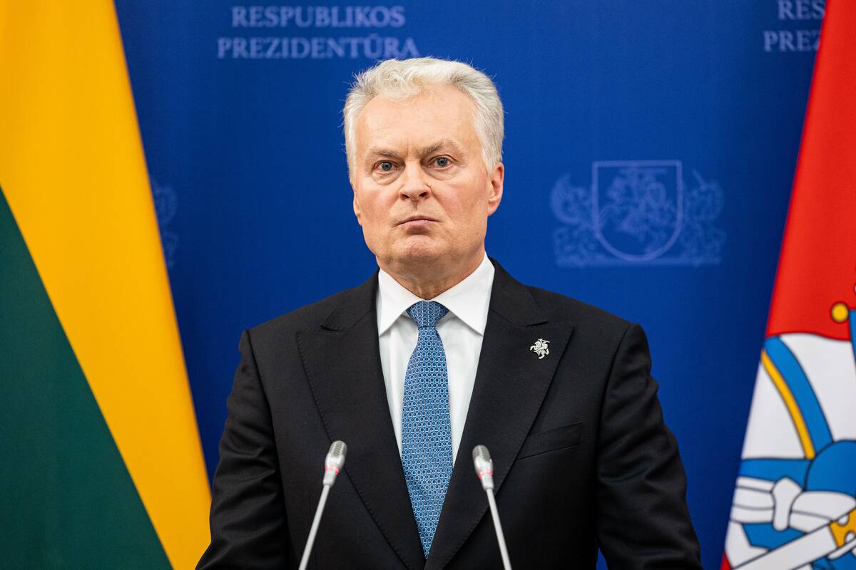 Prezidento spaudos konferencija po pasitarimo dėl Baltarusijos veiksmų